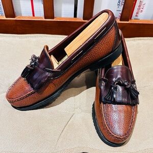 Allen Edmonds Nashua Tassel Pebble Leather Loafer.